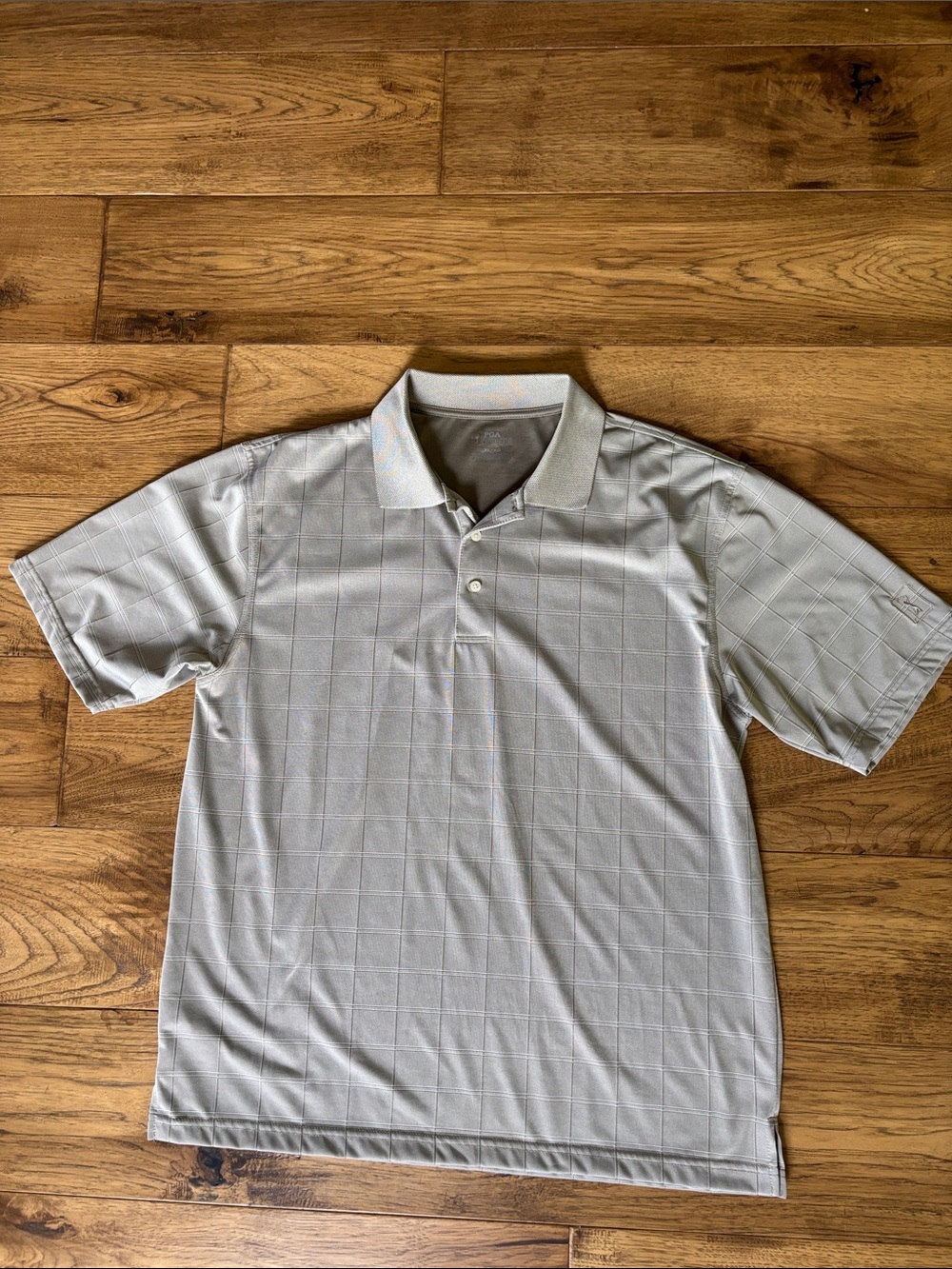 Men’s Performance PGA Tour Men’s Light Gray Short Sleeve Polo XL